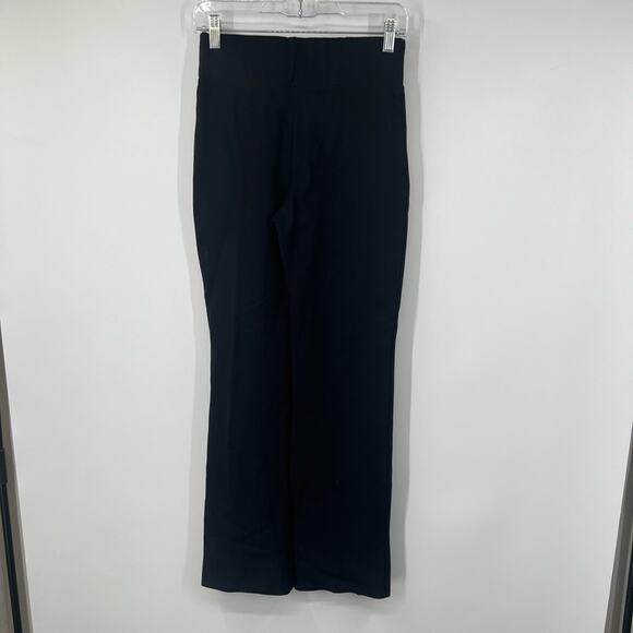 Abercrombie & Fitch Black High Rise Flare Pants Front Slits - Picture 5 of 7